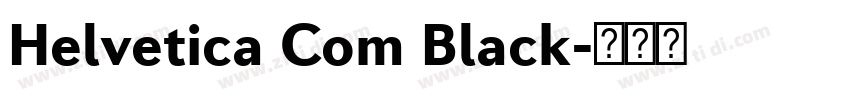 Helvetica Com Black字体转换